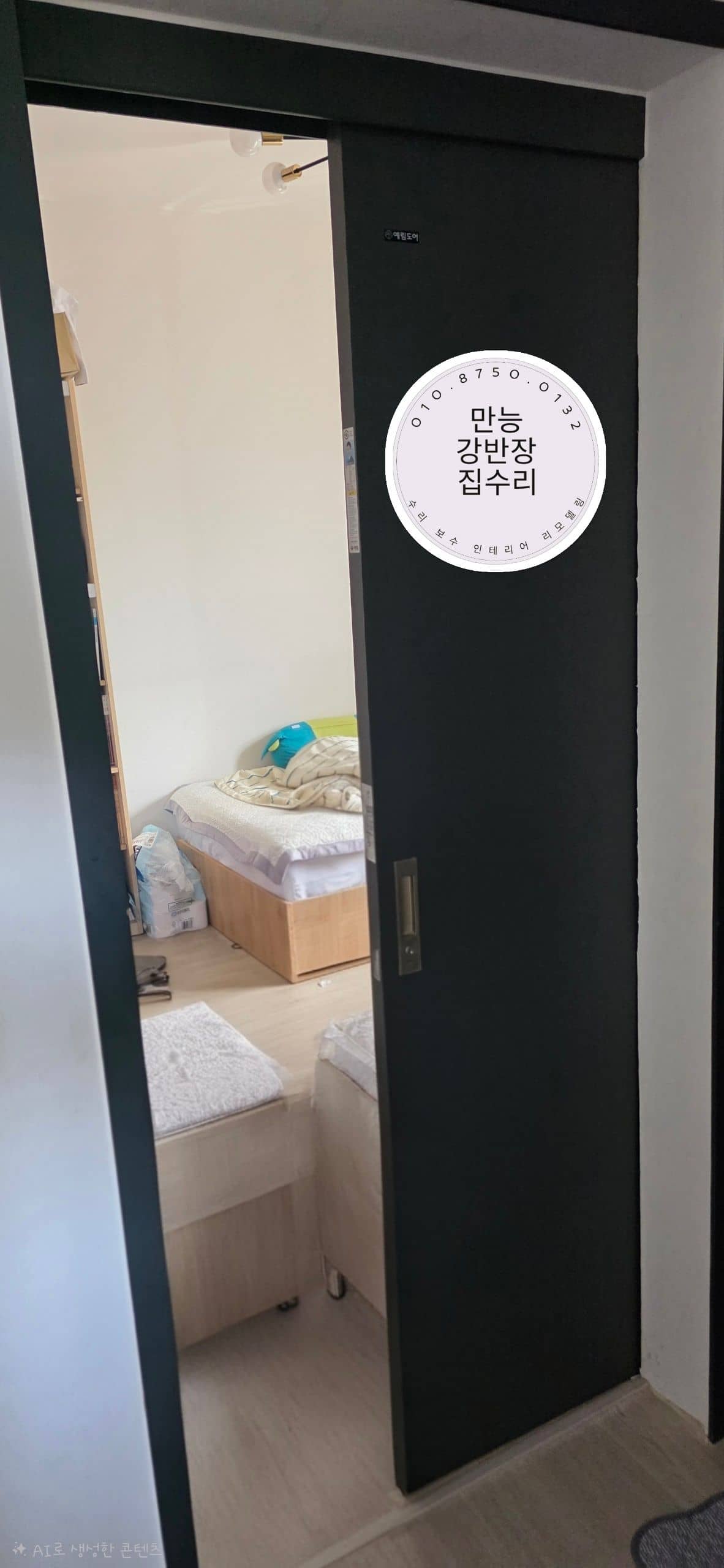 부드럽게 열리고 닫히는 포켓도어 완공