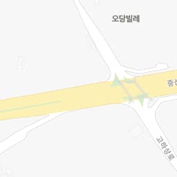 중산간 도로 교차로 지점