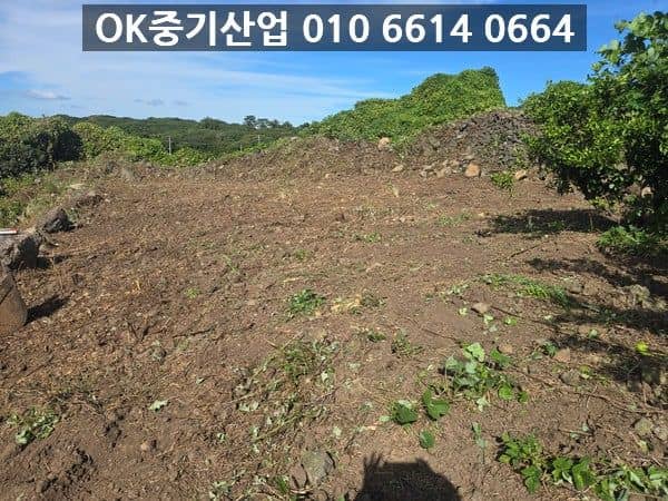 지반정지 작업이 완료된 깨끗한 농지 모습